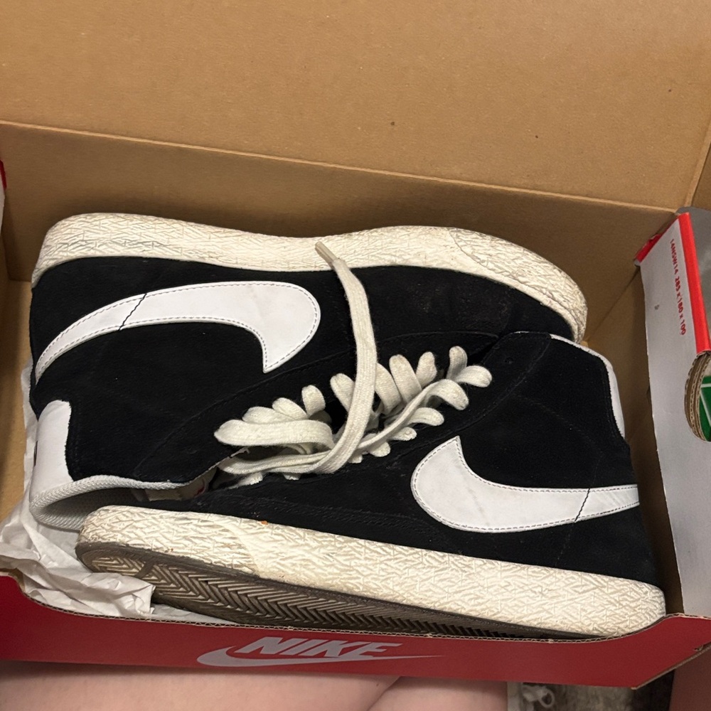 Nike Black and White High-Tops